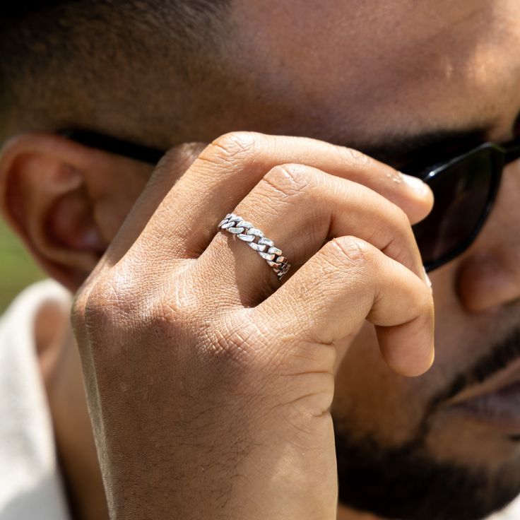 Bague Chaîne d’Argent